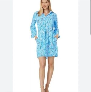 Lilly Pulitzer Aqua Long Sleeve Dress